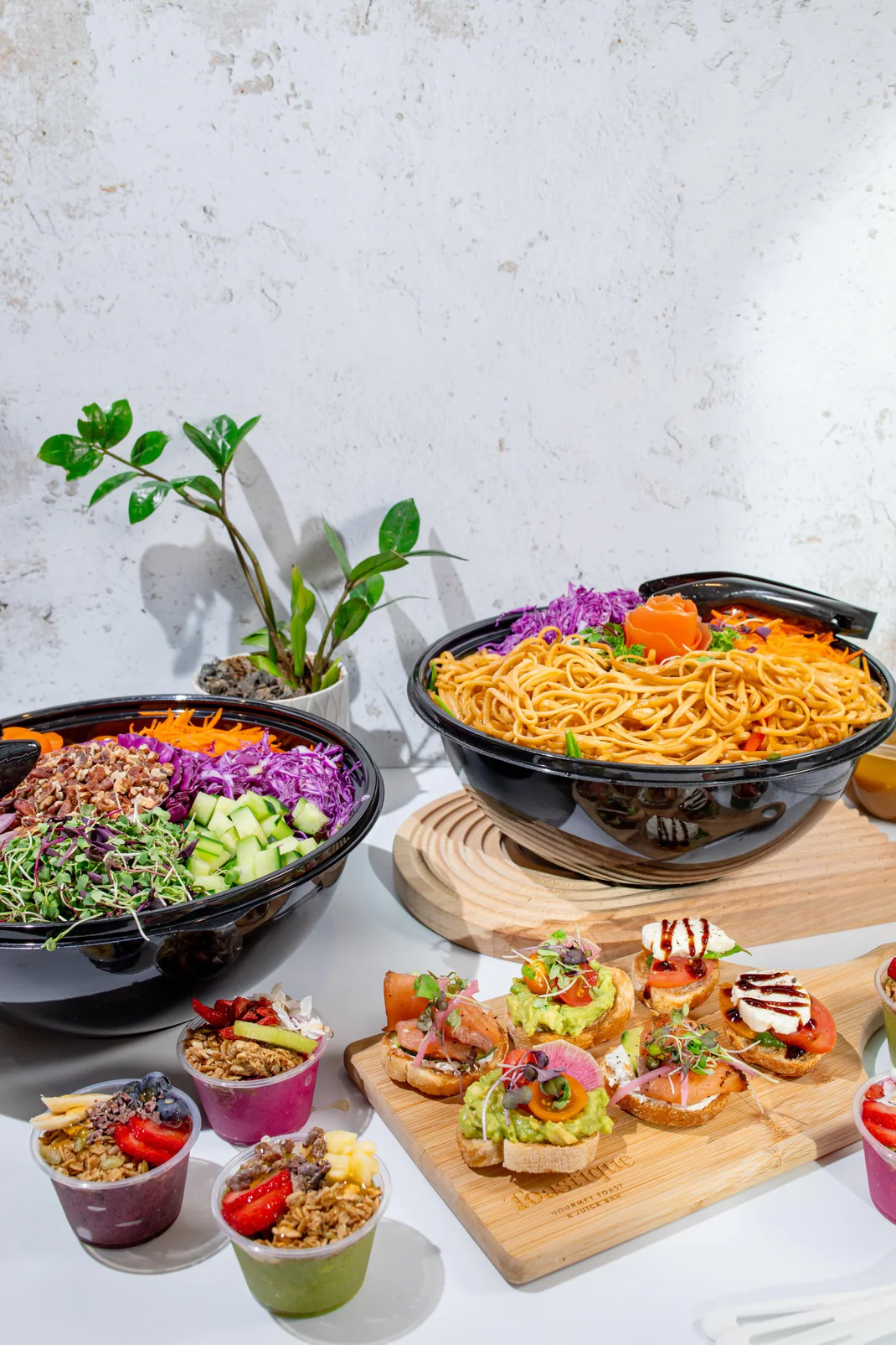 Toastique catering spread